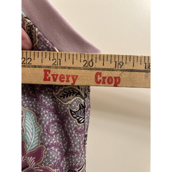 Prana Maui Mist Cantina Dress Size Large Paisley Floral Purple Sleeveless - Picture 4 of 7